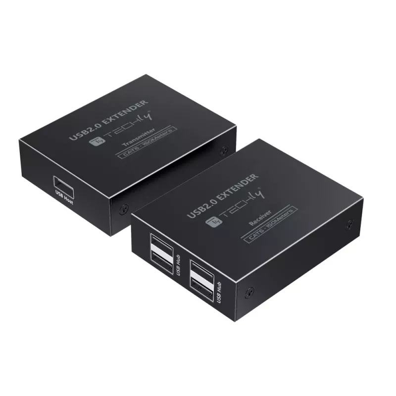 Techly IUSB-EXTEND1504P USB extender transmitter and receiver