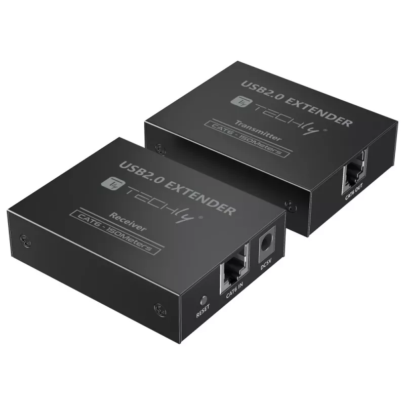 Techly IUSB-EXTEND1504P USB extender transmitter and receiver