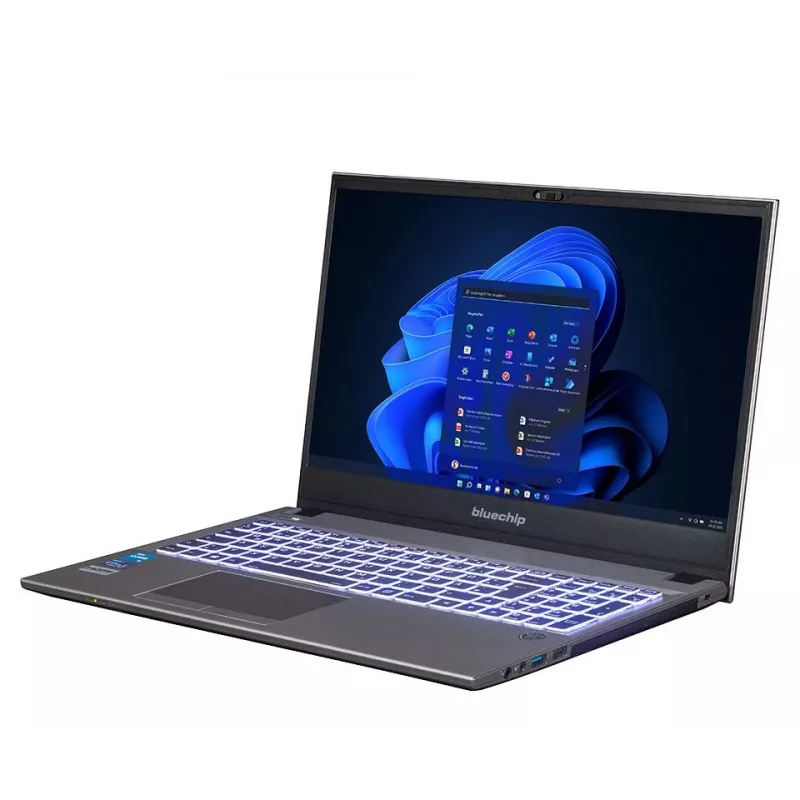 bluechip TRAVELline L15W17 Intel® Core™ i5-1335U Prozessor / bis zu 4.60 GHz, Windows 11 Pro, 15,6 inch non-glare IPS Panel, 1920 x 1080, 16 GB DDR4, 500 GB NVMe SSD, WLAN 802.11 ax, Bluetooth 5.3, Gigabit Ethernet, Intel® Iris® Xe Grafik, DVD±RW, Militärstandard MIL-STD 810G