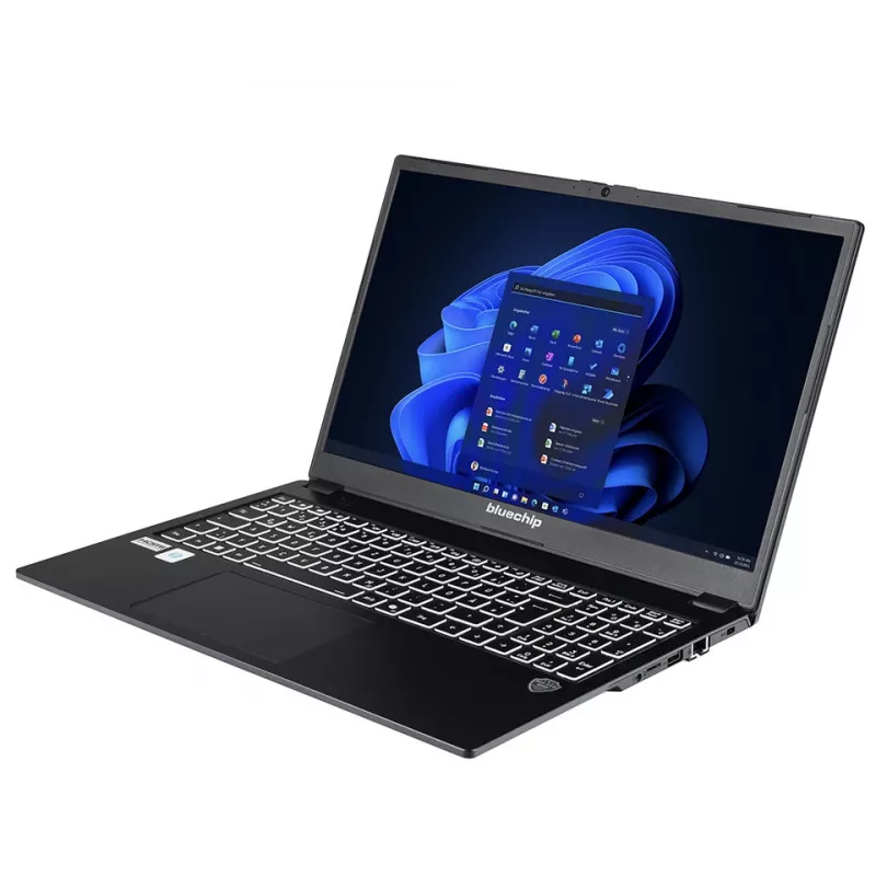 bluechip TRAVELline L15W19 Intel® Core™ 5 Prozessor 120U / bis zu 5.00 GHz, Windows 11 Pro, 15,6 inch non-glare IPS Panel, 1.920 x 1.080, 16 GB DDR5, 500 GB NVMe SSD, Intel® Wi-Fi 7, Bluetooth 5.4, Intel® Grafik, Thunderbolt™ 4 über Type-C Port