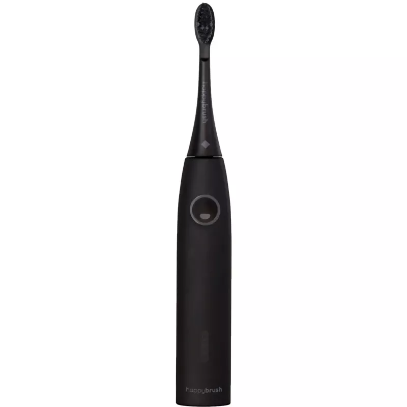Electric Toothbrush Happybrush ECO VIBE 3 Starter Kit All Black + 4 Refills