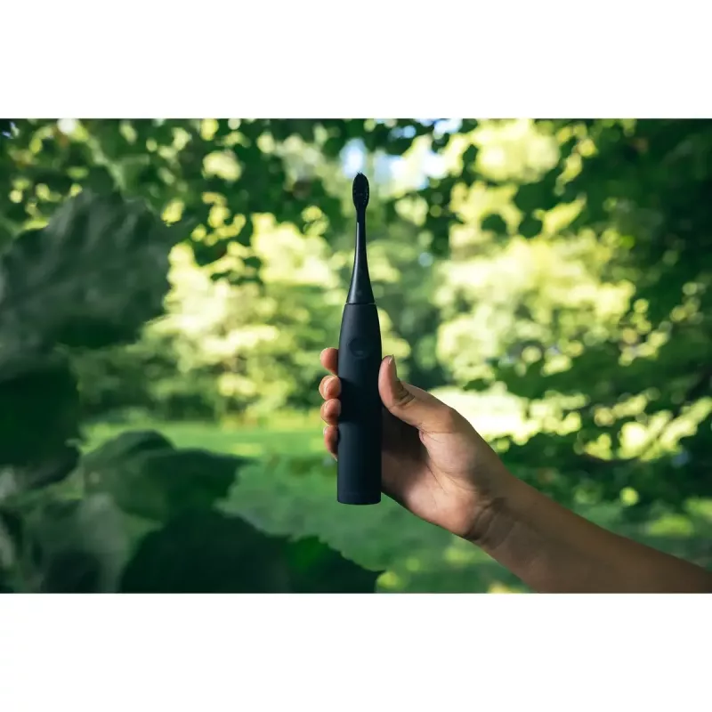 Electric Toothbrush Happybrush ECO VIBE 3 Starter Kit All Black + 4 Refills