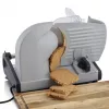 Electric food slicer HEINRICH'S HMA 8704 — compact metal housing, 200 W, 1–15 mm slice thickness, Ø stainless steel blade