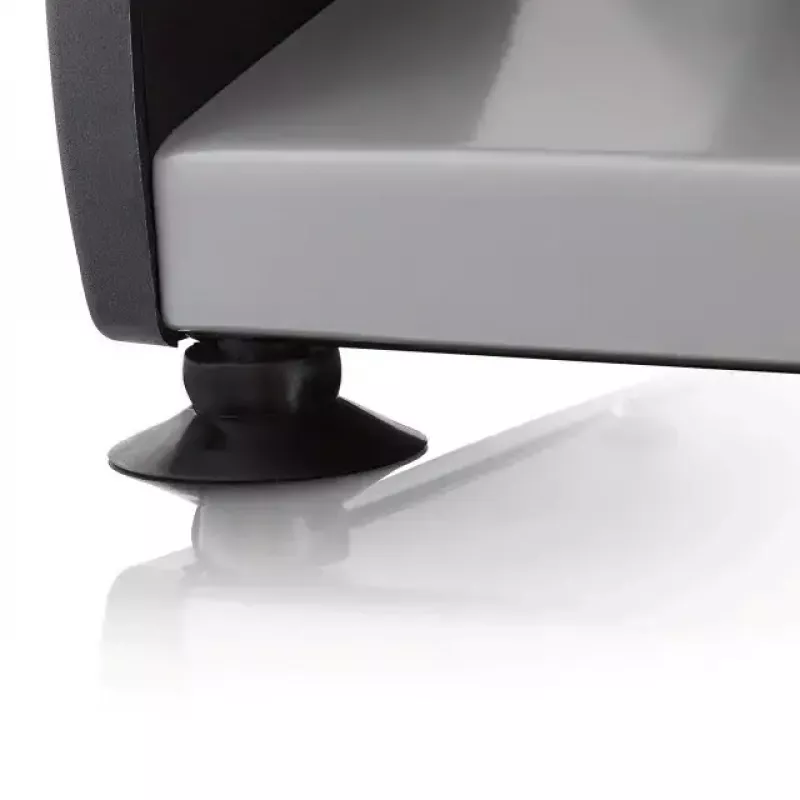 Electric food slicer HEINRICH'S HMA 8704 — compact metal housing, 200 W, 1–15 mm slice thickness, Ø stainless steel blade