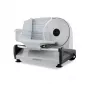 Electric food slicer HEINRICH'S HMA 8704 — compact metal housing, 200 W, 1–15 mm slice thickness, Ø stainless steel blade