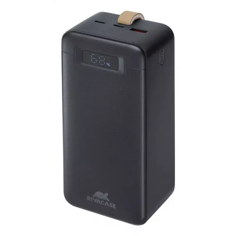 Power bank Rivacase VA1084 Lithium Polymer 40000 mAh, Quick Charge 3.0, 2× USB-C + 1× USB-A, Black