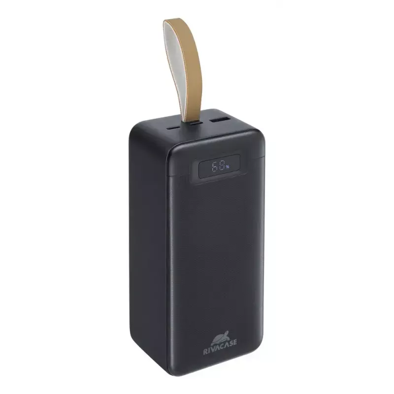 Power bank Rivacase VA1084 Lithium Polymer 40000 mAh, Quick Charge 3.0, 2× USB-C + 1× USB-A, Black