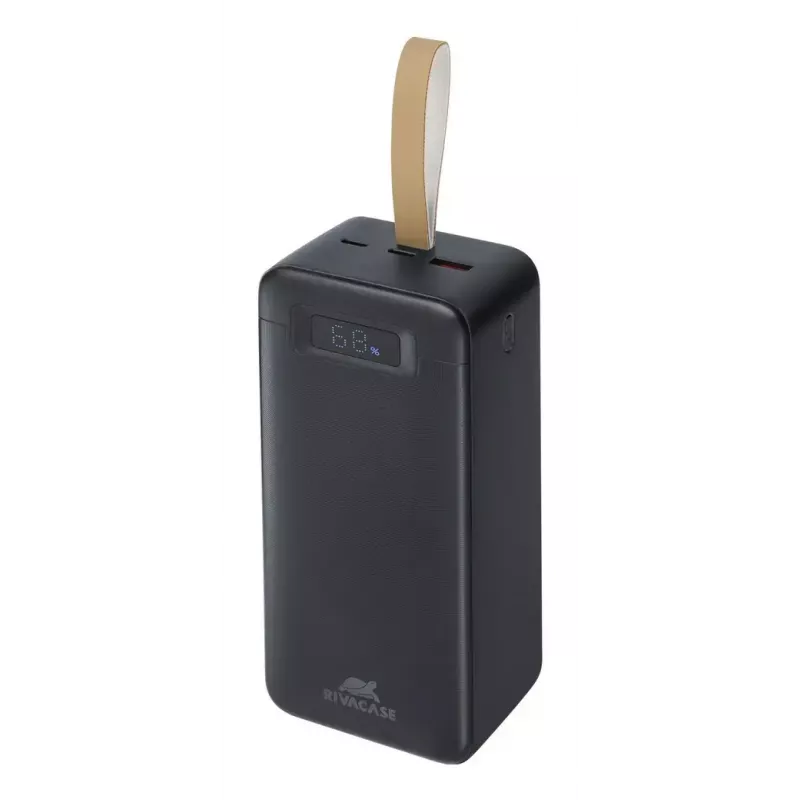 Power bank Rivacase VA1084 Lithium Polymer 40000 mAh, Quick Charge 3.0, 2× USB-C + 1× USB-A, Black