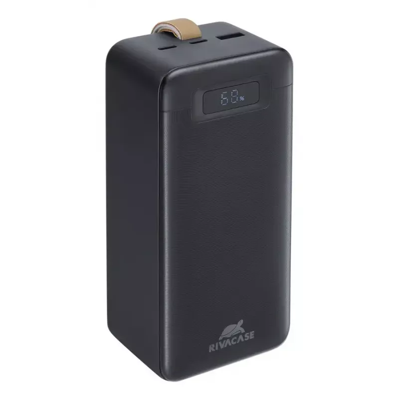 Power bank Rivacase VA1084 Lithium Polymer 40000 mAh, Quick Charge 3.0, 2× USB-C + 1× USB-A, Black