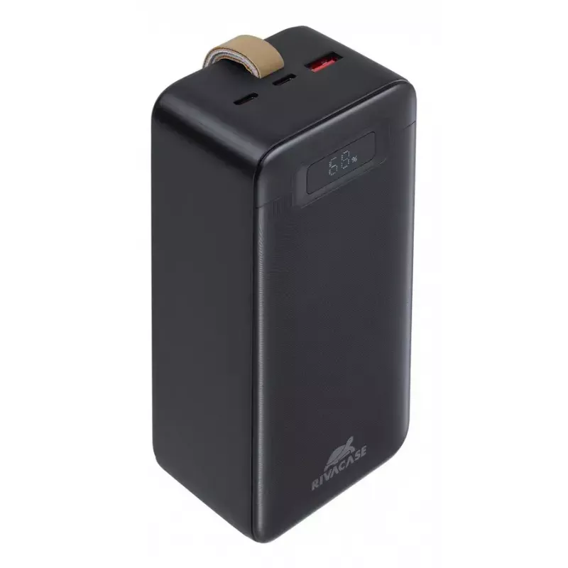 Power bank Rivacase VA1084 Lithium Polymer 40000 mAh, Quick Charge 3.0, 2× USB-C + 1× USB-A, Black