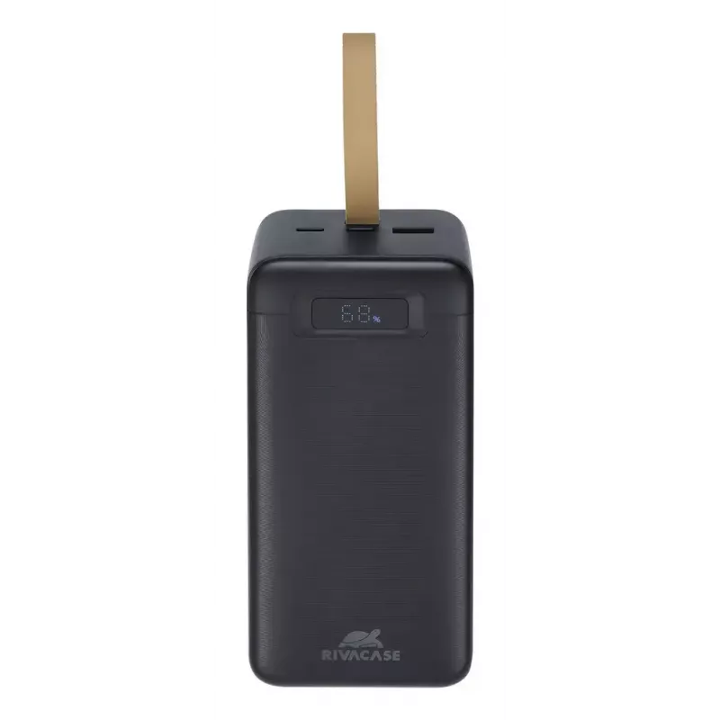 Power bank Rivacase VA1084 Lithium Polymer 40000 mAh, Quick Charge 3.0, 2× USB-C + 1× USB-A, Black