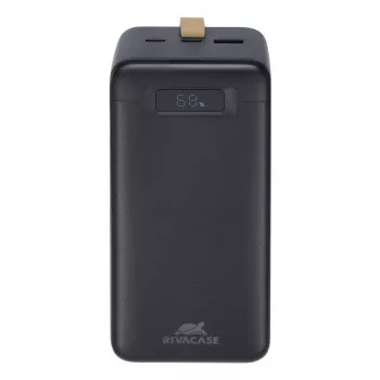 Power bank Rivacase VA1084 Lithium Polymer 40000 mAh, Quick Charge 3.0, 2× USB-C + 1× USB-A, Black