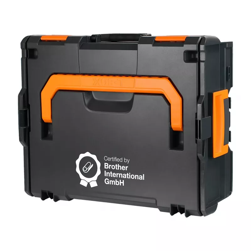 Brother ZPTOUCHLBOXXKOMPL equipment case Hard shell case Black, Orange