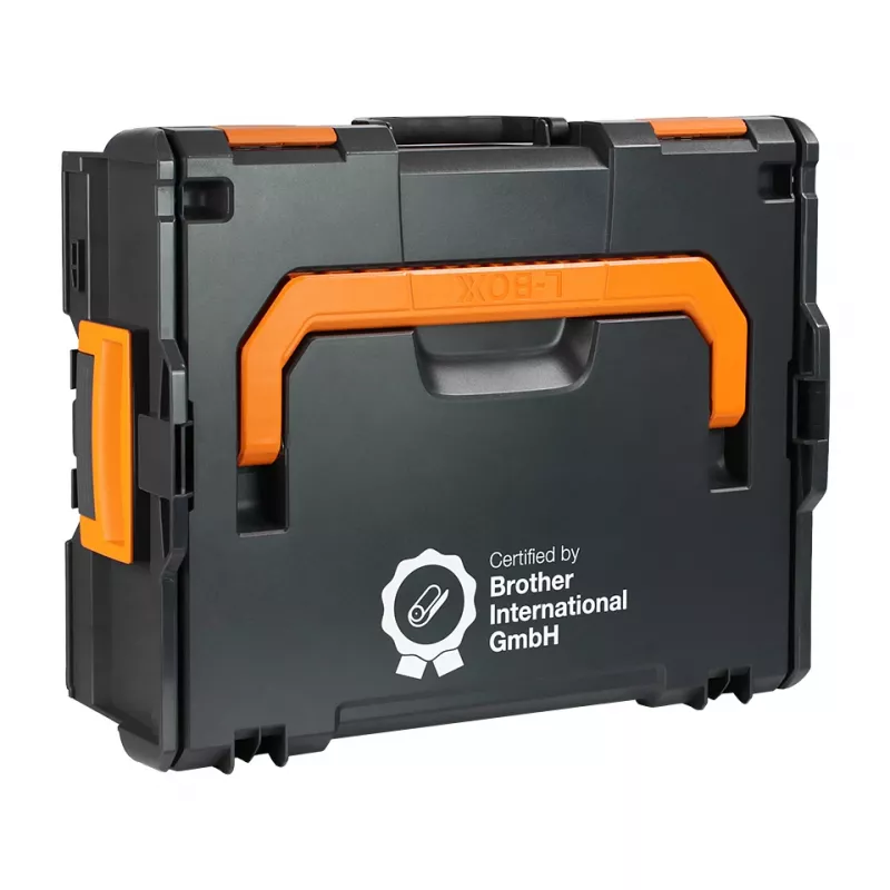 Brother ZPTOUCHLBOXXKOMPL equipment case Hard shell case Black, Orange