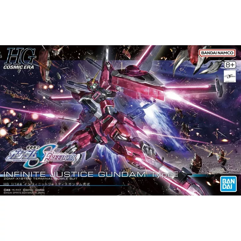 Plastic model kit Bandai HGCE 1/144 Infinite Justice Gundam Type II — 1/144 scale