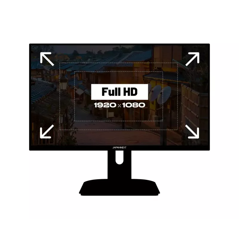 JAPANNEXT JN-I238FHD200F computer monitor 60.5 cm (23.8 inch) 1920 x 1080 pixels Full HD LCD Black