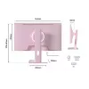 JAPANNEXT JN-I238FHD120F-HSP-PK computer monitor 60.5 cm (23.8 inch) 1920 x 1080 pixels Full HD LCD Pink