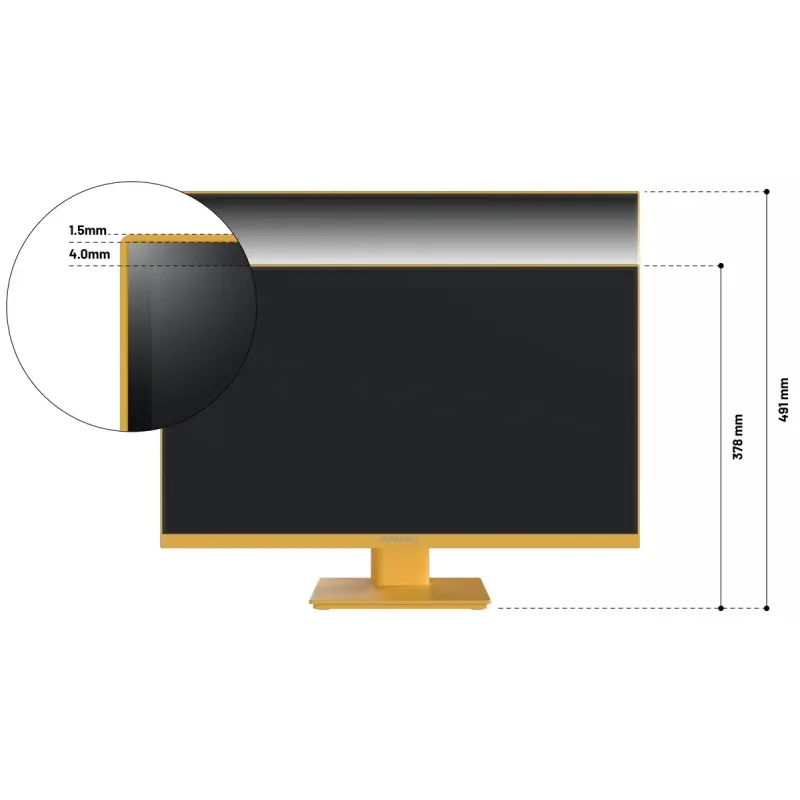 JAPANNEXT JN-I238FHD120F-HSP-YE computer monitor 60.5 cm (23.8 inch) 1920 x 1080 pixels Full HD LCD Yellow
