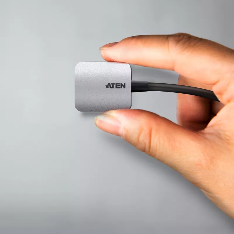 ATEN USB-C to VGA Adapter, USB Type-C, VGA (D-Sub), Male, Female, Straight, Straight