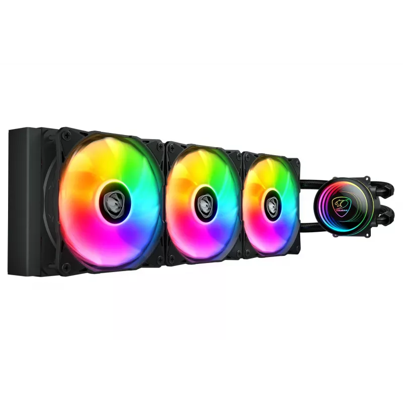 All-in-one liquid cooler COUGAR Gaming CGR-PSDELRGB-B-360 12 cm Black