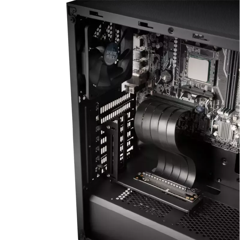 Vertical GPU Holder Akasa RISER BLACK PRO