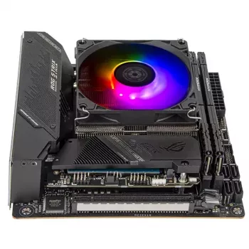 Fan Silverstone Hydrogon H90 ARGB 9.2 cm Black 500-2600 RPM