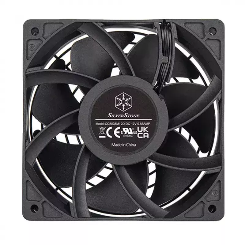 Fan Silverstone FHS 120X 12 cm Black 1000-4000 RPM
