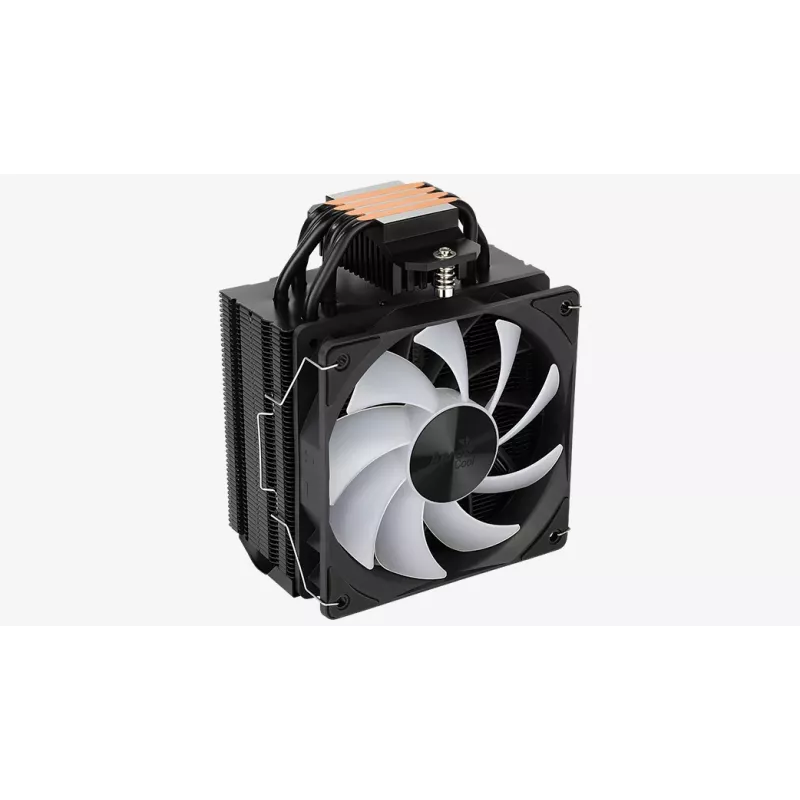 Air cooler AEROCOOL Rime 4 120 mm hydraulic bearing fan, 4 heat pipes, TDP 230 W, black