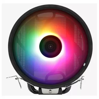 Air cooler AEROCOOL Rave 3 FRGB 120 mm Black White — 4 heat pipes, ARGB, Hydraulic bearing, 1800 RPM