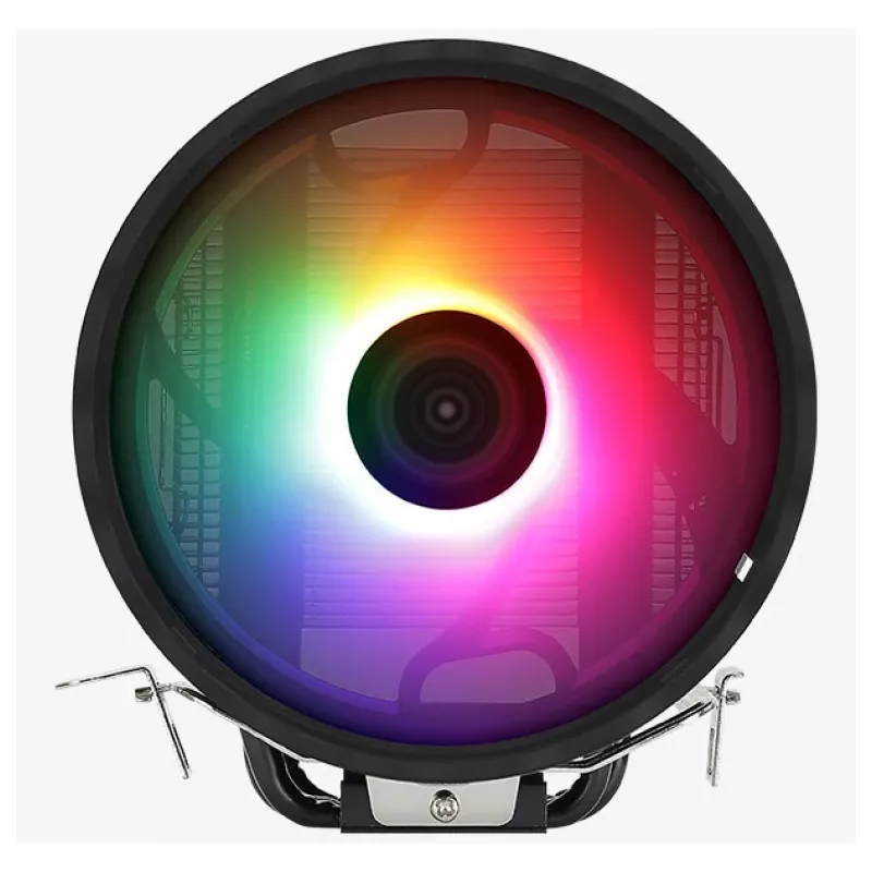 Air cooler AEROCOOL Rave 3 FRGB 120 mm Black White — 4 heat pipes, ARGB, Hydraulic bearing, 1800 RPM