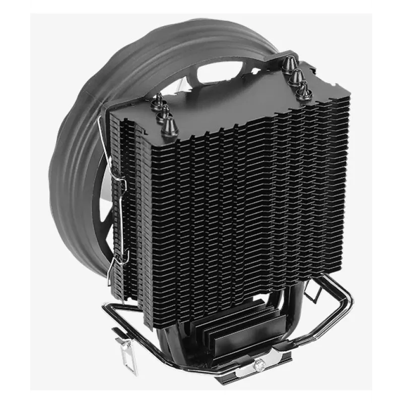 Air cooler AEROCOOL Rave 3 FRGB 120 mm Black White — 4 heat pipes, ARGB, Hydraulic bearing, 1800 RPM