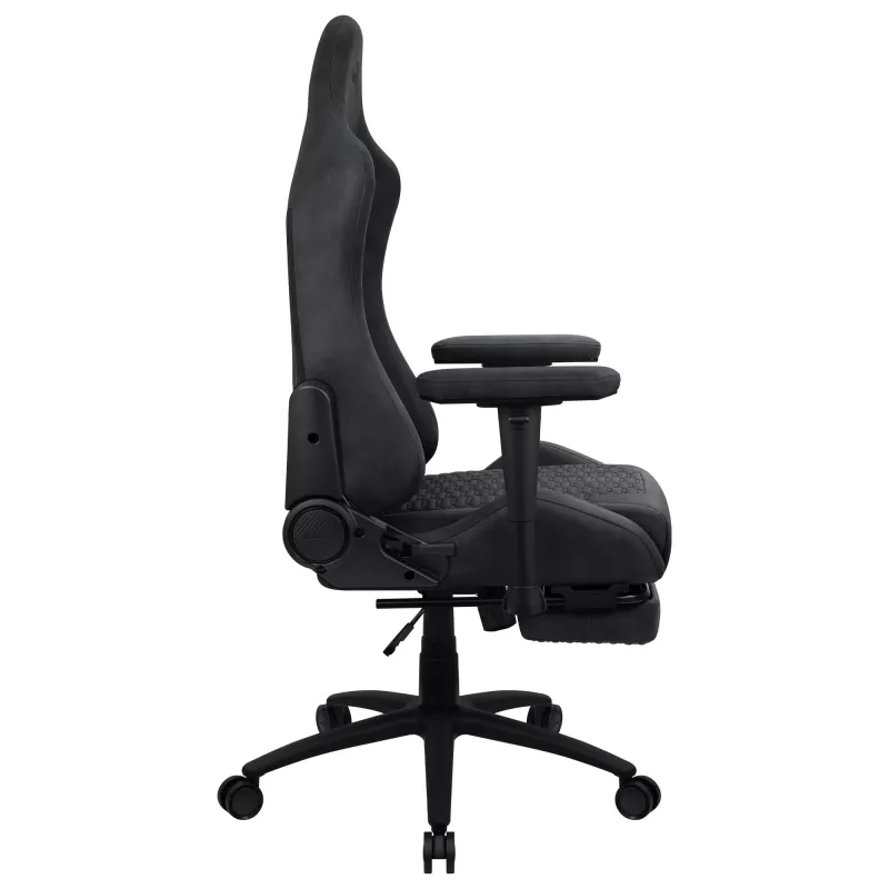 Universal gaming chair AEROCOOL ROYALSLATEGR — padded seat, grey, steel frame, max user weight 150 kg