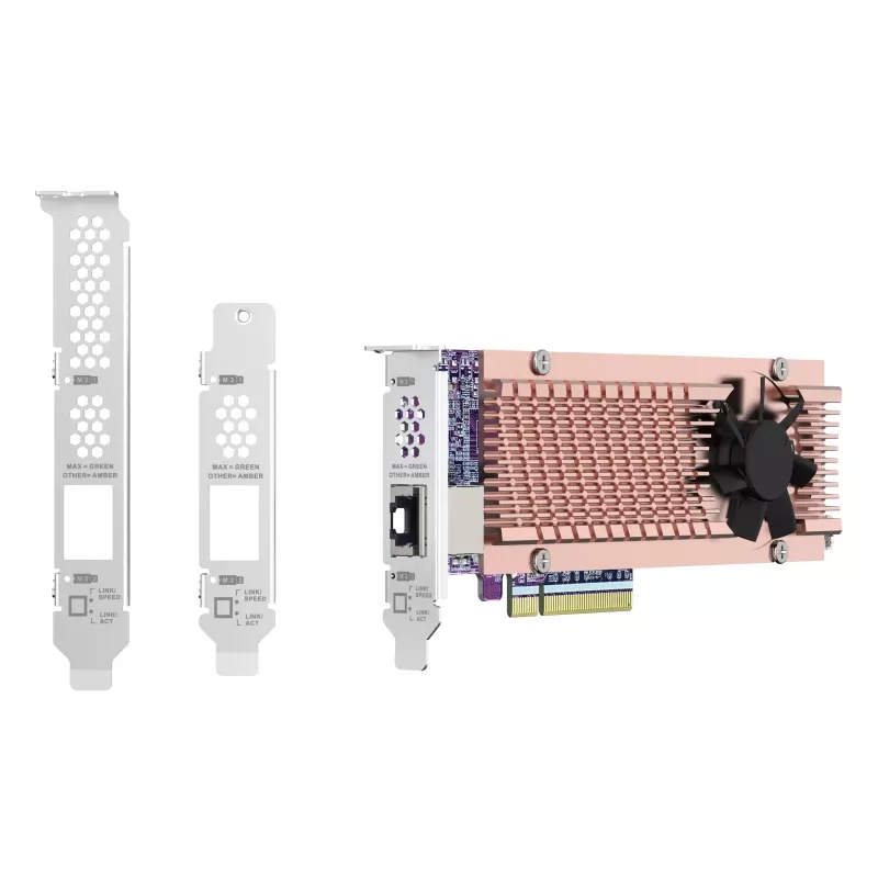 QNAP Card QM2 interface cards/adapter Internal PCIe, RJ-45