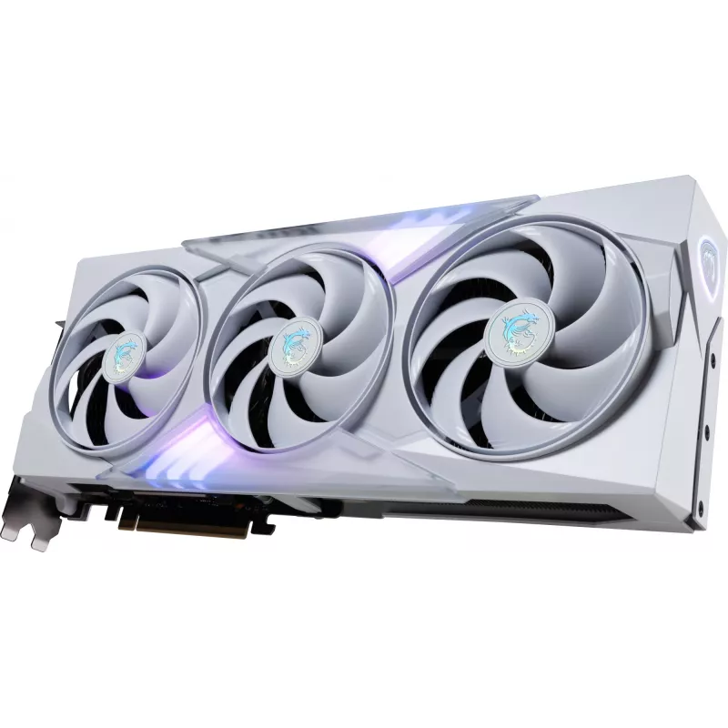 Graphics Card MSI GeForce RTX 5080 16 GB GDDR7, PCIe 5.0, 256-bit, 3xDP 2.1a + HDMI 2.1b, 360W, 3 fans, White