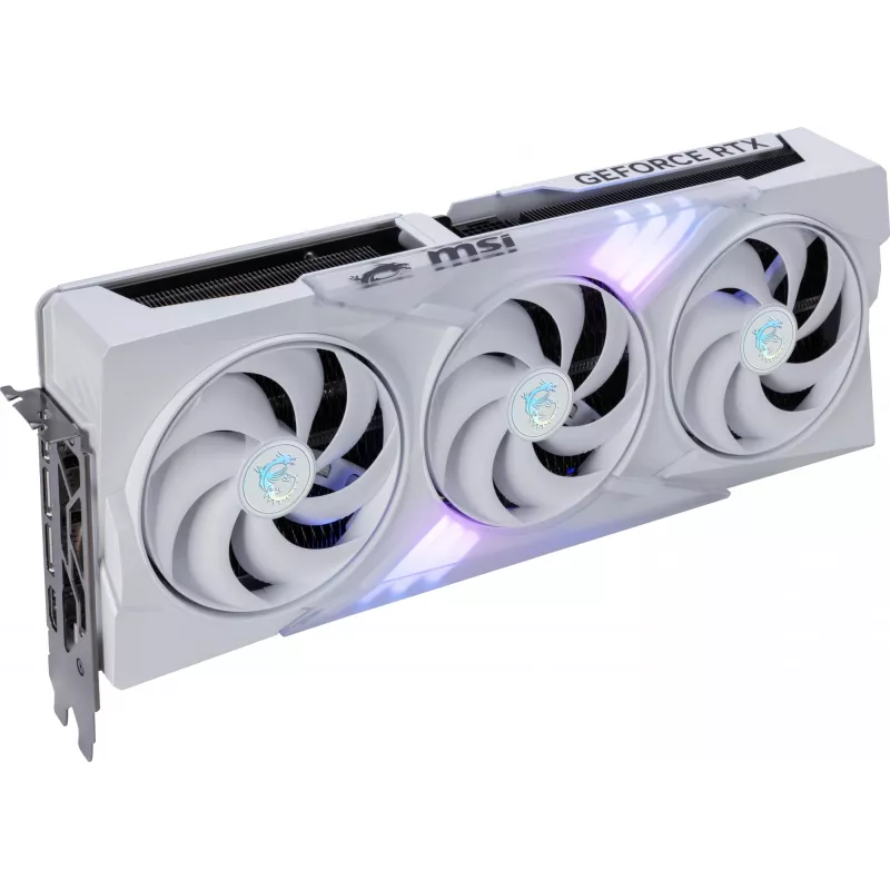 Graphics Card MSI GeForce RTX 5080 16 GB GDDR7, PCIe 5.0, 256-bit, 3xDP 2.1a + HDMI 2.1b, 360W, 3 fans, White