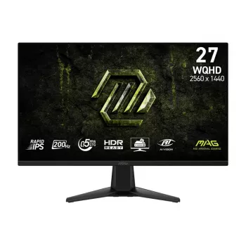 Computer monitor MSI MAG 275QF E20 — 27 inch (68.6 cm), 2560×1440 WQHD, Rapid IPS, 0.5 ms, VESA, black