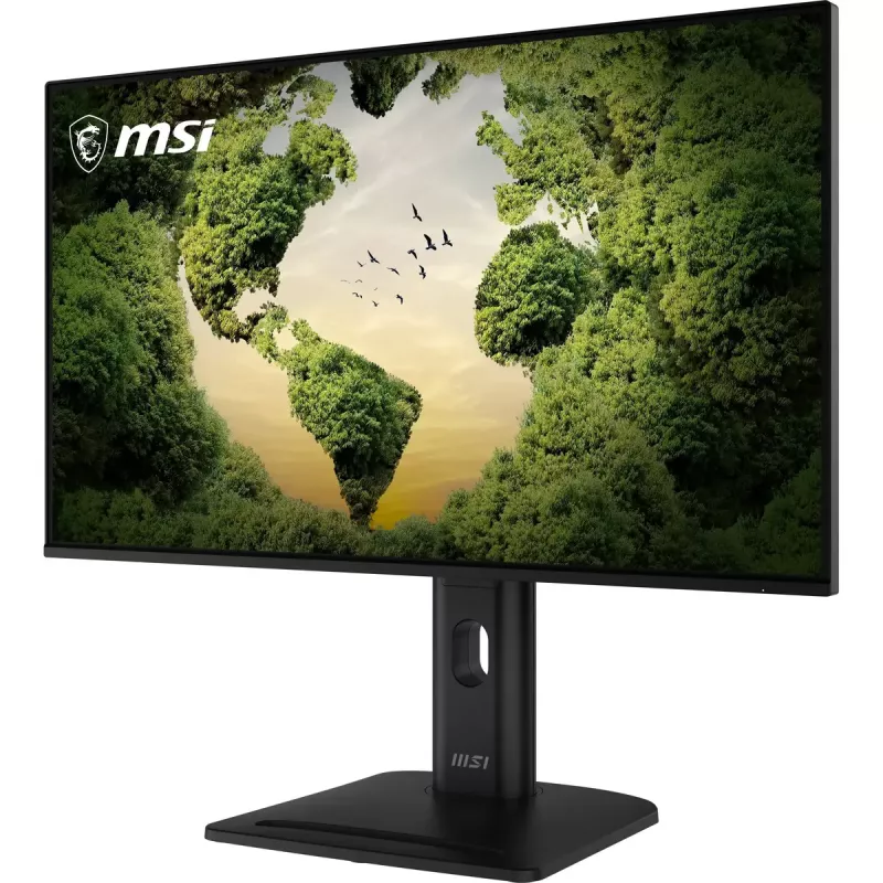 27 inch MSI Pro MP275PGN E14 computer monitor, 1920×1080 Full HD IPS, 4 ms, 300 cd/m², VESA, speakers, height adjustable, black