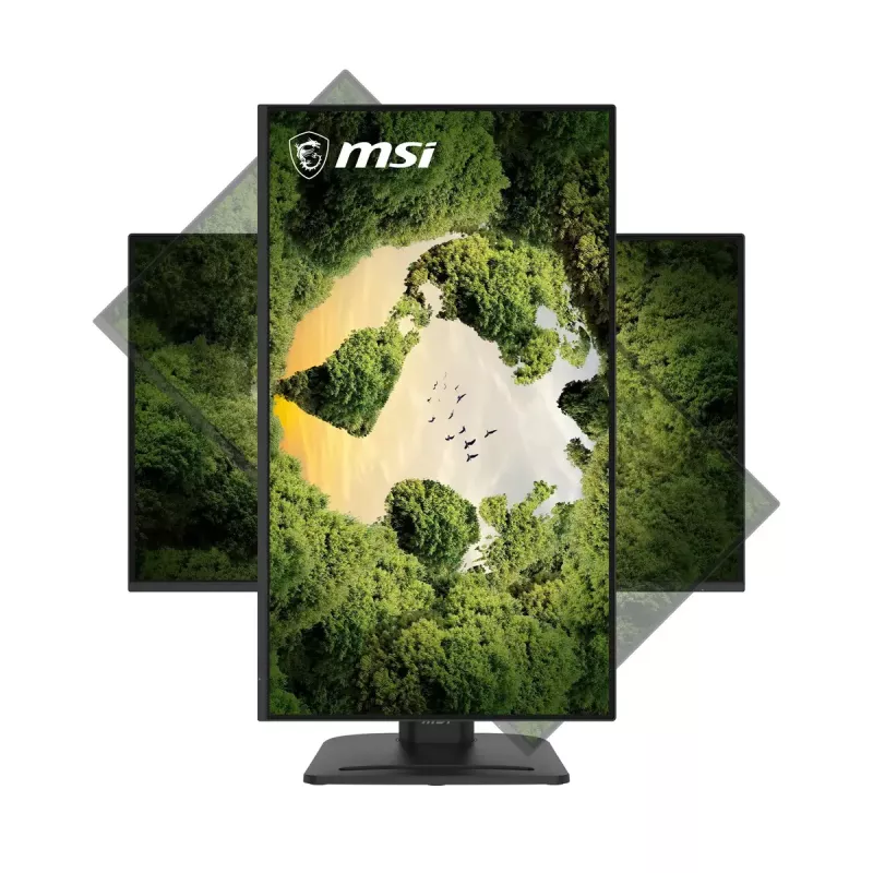 27 inch MSI Pro MP275PGN E14 computer monitor, 1920×1080 Full HD IPS, 4 ms, 300 cd/m², VESA, speakers, height adjustable, black