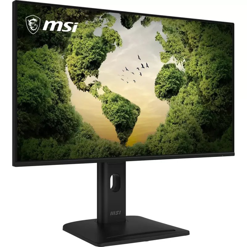 27 inch MSI Pro MP275PGN E14 computer monitor, 1920×1080 Full HD IPS, 4 ms, 300 cd/m², VESA, speakers, height adjustable, black