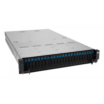Rack server ASUS RS520A-E12-RS24U Socket SP5, AMD EPYC 9004, 1 CPU, 24x DDR5 DIMM, 6.14TB max, 2U, 26x 2.5 inch bays, 1600W PSU