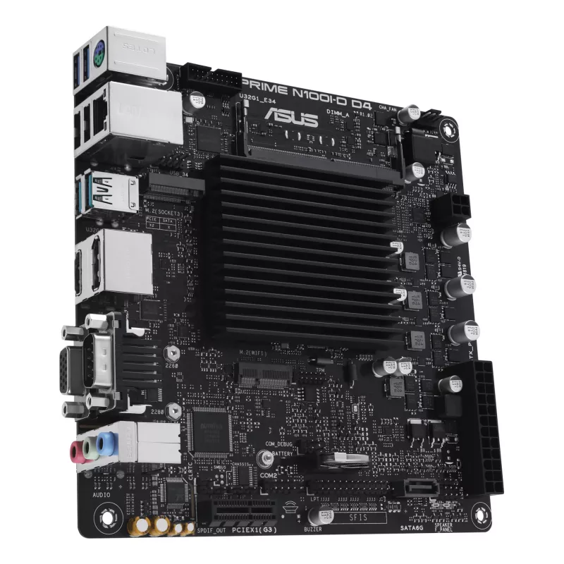 Motherboard ASUS PRIME N100I-D D4, Intel Chipset, NA Socket, mini ITX