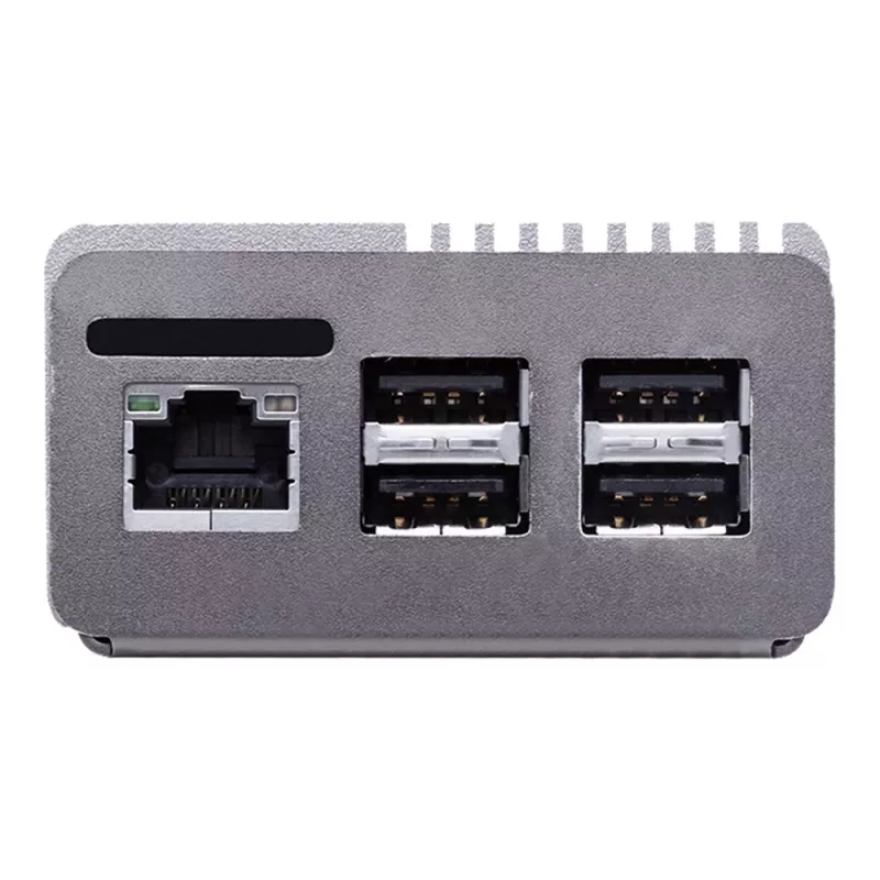 Computer case ASUS Tinker Fanless — aluminum, silver, passive-cooled enclosure