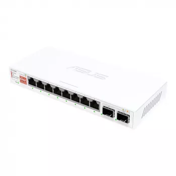Unmanaged Ethernet Switch ASUS QG-U1080 — 8 × 2.5G RJ-45 ports, MAC 16K, White, 12V