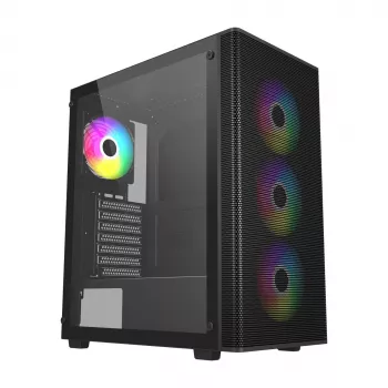 FSP M220-BA Case Midi Tower mATX, ATX Black ARGB