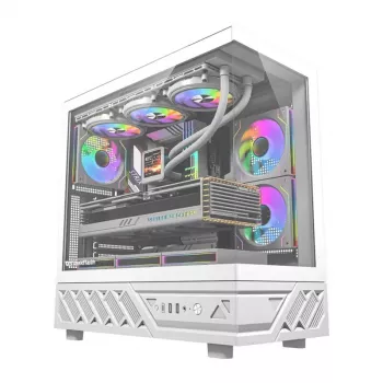 Computer case Darkflash DS950 (white) with 6 preinstalled fans