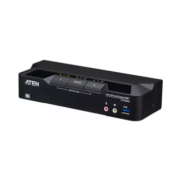 KVM Switch ATEN CS1942DPA 2‑Port USB 3.0 Dual‑Display DisplayPort 8K 60Hz