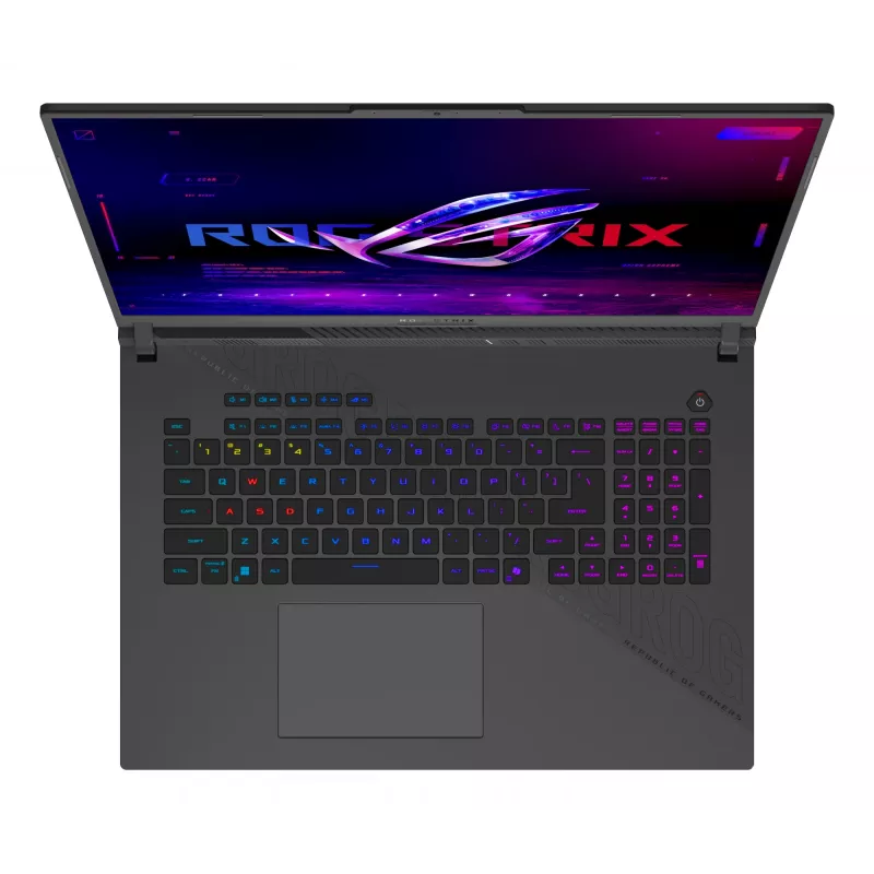 ASUS ROG Strix G18 G814PP-S8014W AMD Ryzen™ 9 8940HX Laptop 45.7 cm (18 inch) WUXGA 32 GB DDR5-SDRAM 1 TB SSD NVIDIA GeForce RTX 5070 Wi-Fi 6E (802.11ax) Windows 11 Home German Black, Grey