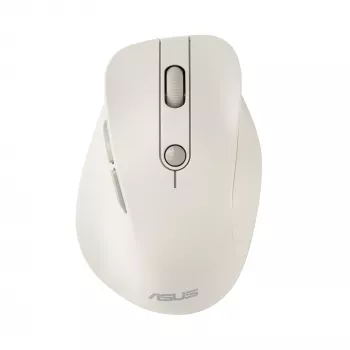Wireless Right-Hand Mouse ASUS MD105 MK-WH — RF + Bluetooth, 2400 DPI, Wheel, Battery, Beige