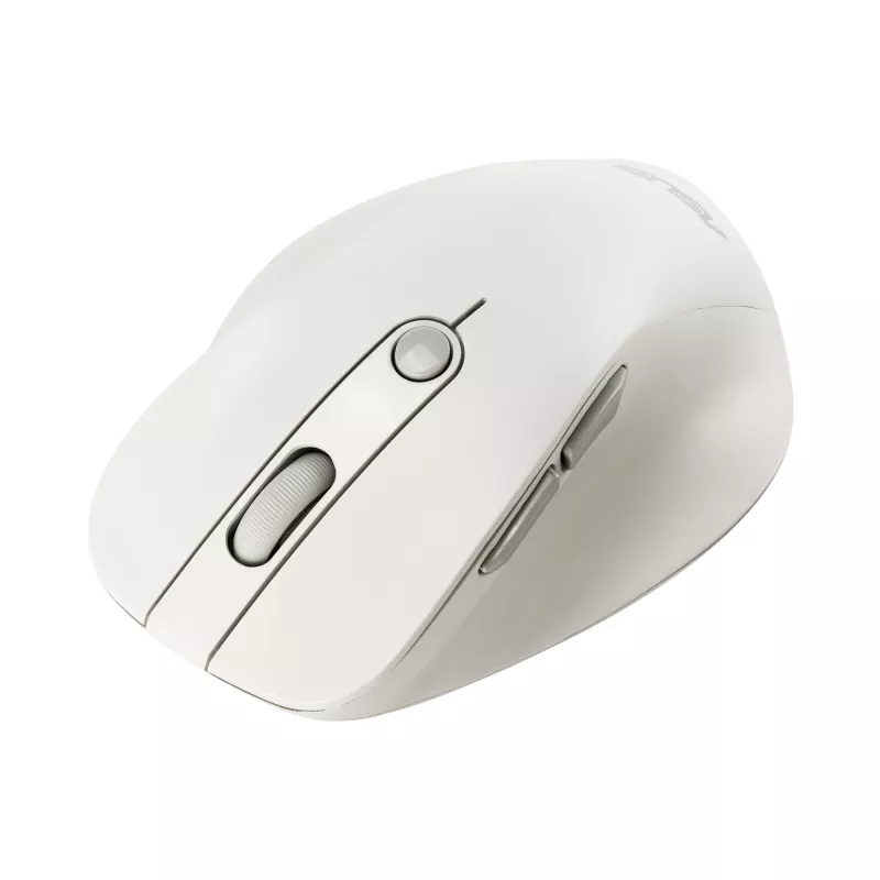 Wireless Right-Hand Mouse ASUS MD105 MK-WH — RF + Bluetooth, 2400 DPI, Wheel, Battery, Beige