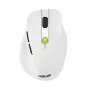Mouse ASUS MD105 /VT-GN — right-hand RF wireless + Bluetooth, 2400 DPI, wheel scroll, battery-powered, white/green